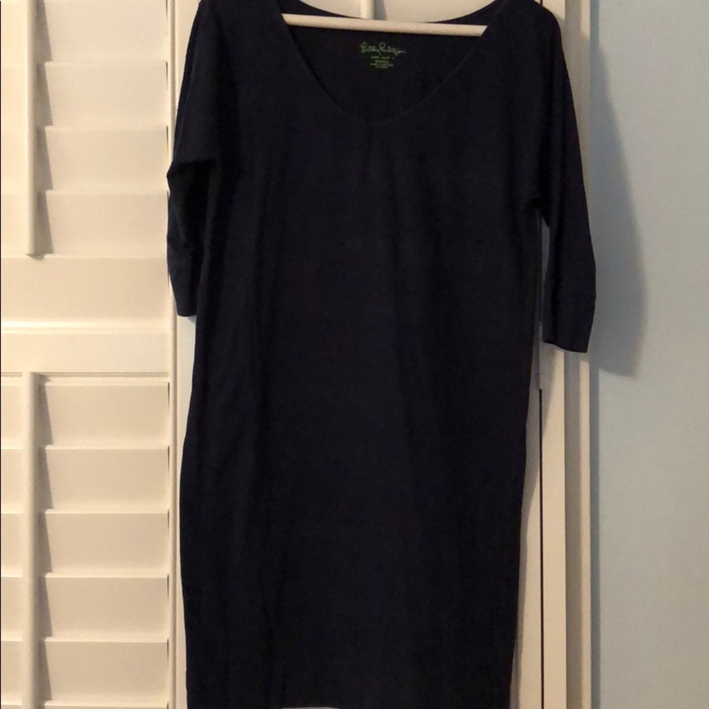 Lilly Pulitzer Eliza Dress in Navy Blue